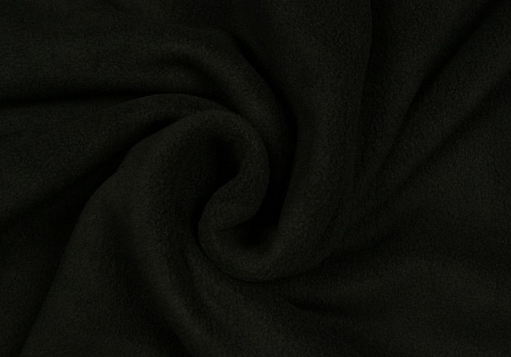 Fleece Stof Zwart
