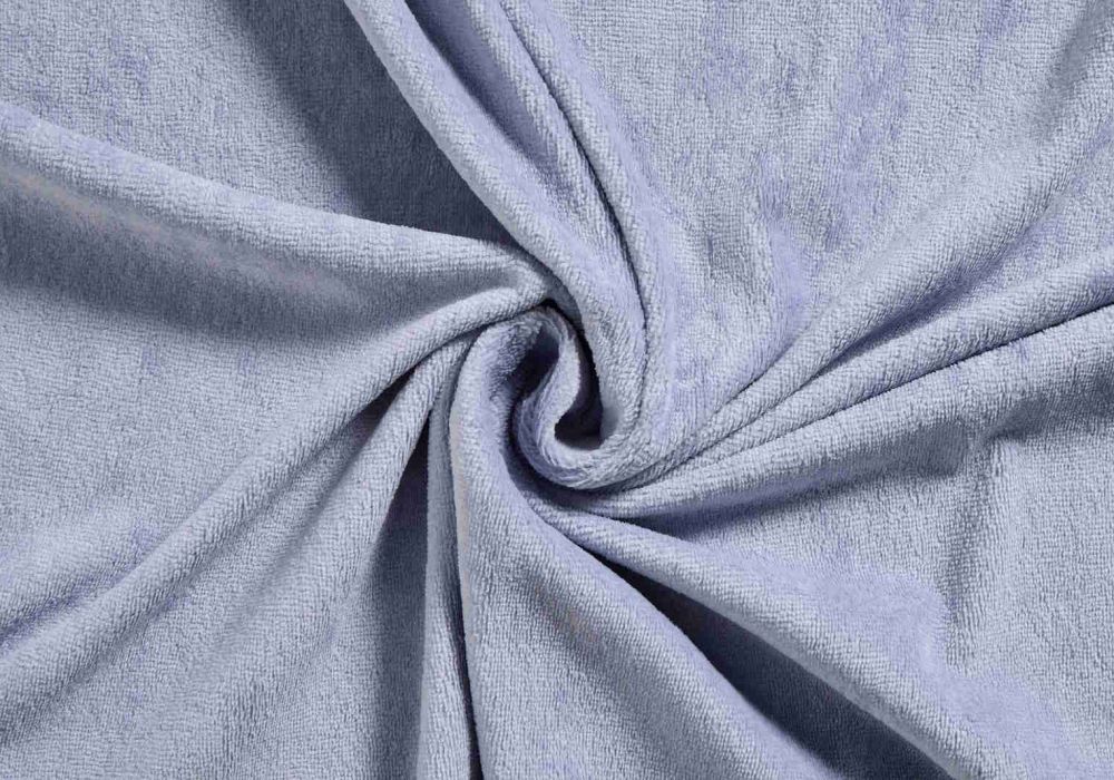 bamboe fleece badstof babyblauw