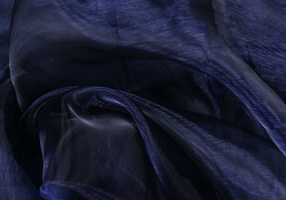 Organza donker-blauw