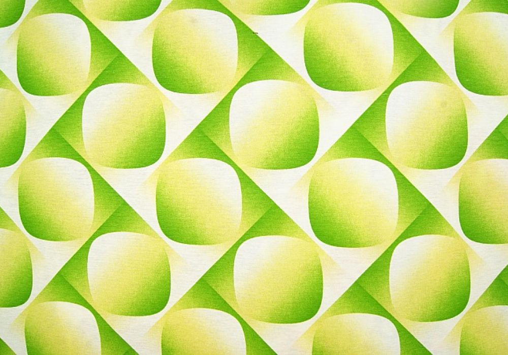 Decoratiestof retro groen