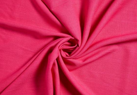 Linnen viscose fucshia roze