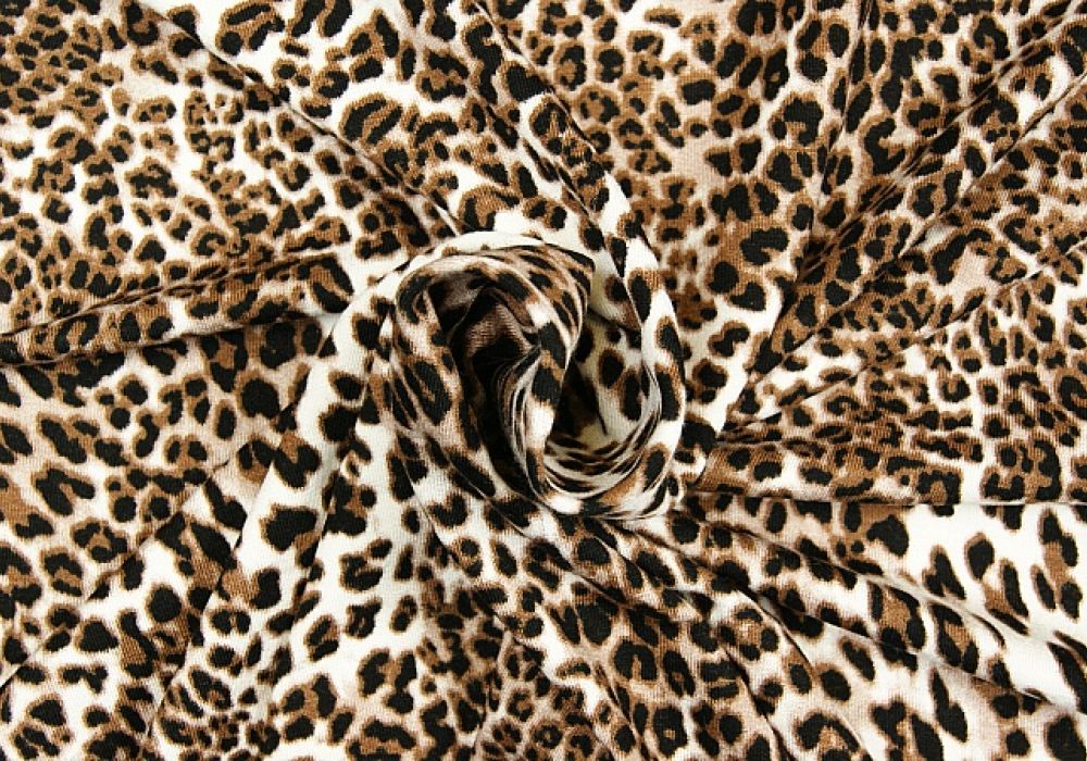 Fantasieprint tricot fijne panter