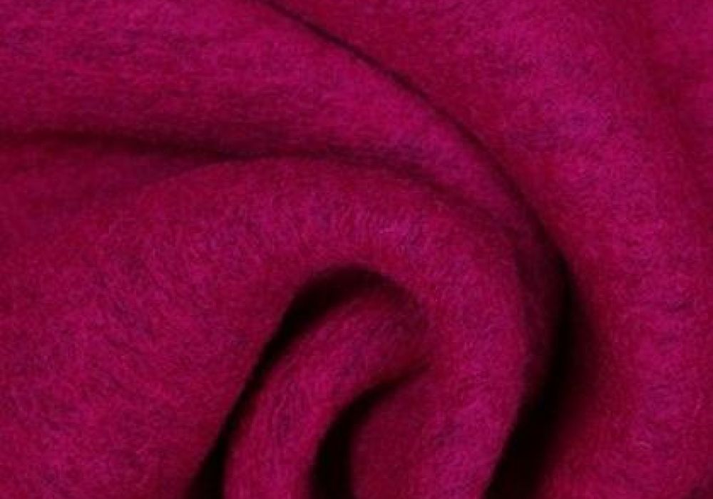 Mantelstof fuchsia wol