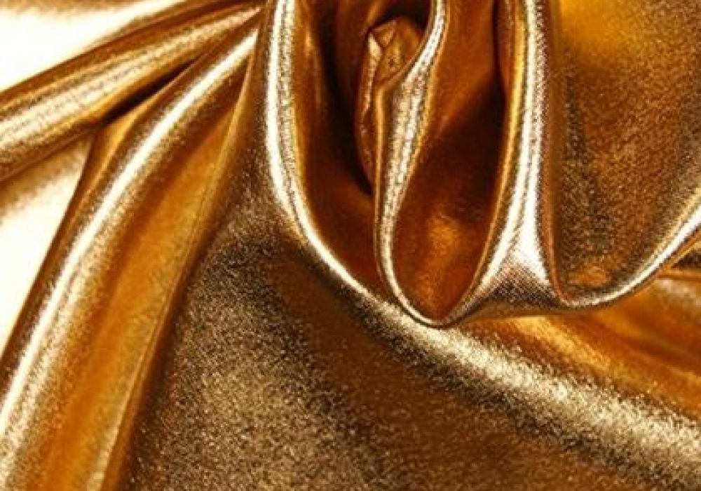 Lame stretch goud