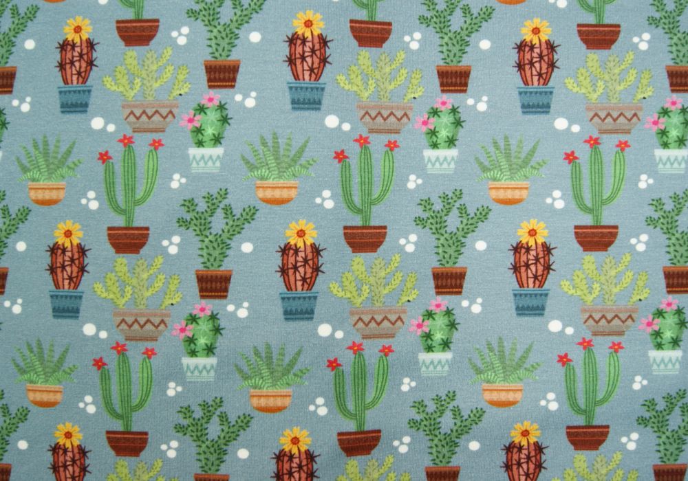 Fantasie tricot fotoprint cactussen