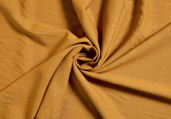Linnen viscose stof okergeel