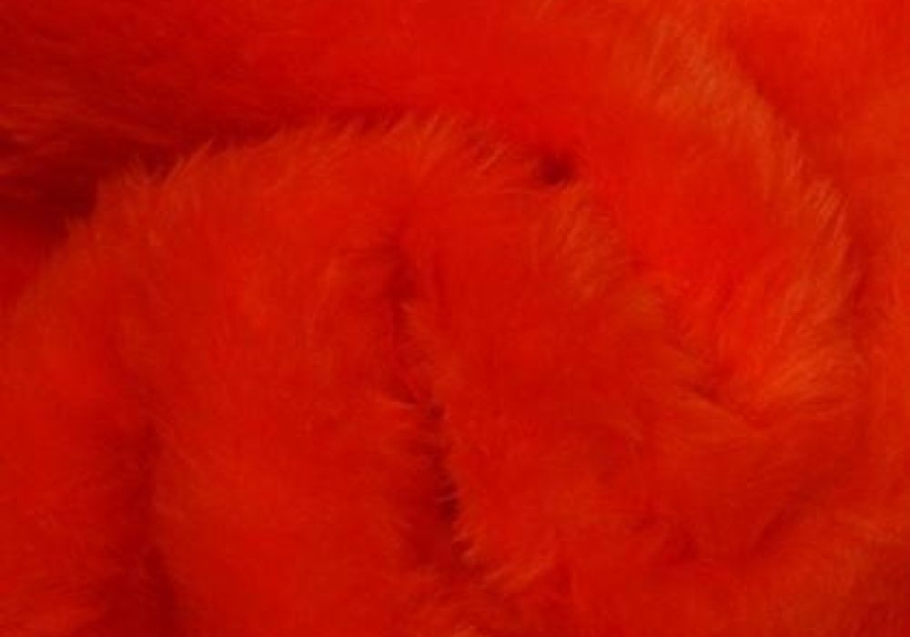Pluche/Teddy oranje kort