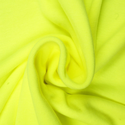 Boordstof tricot fluor geel smal