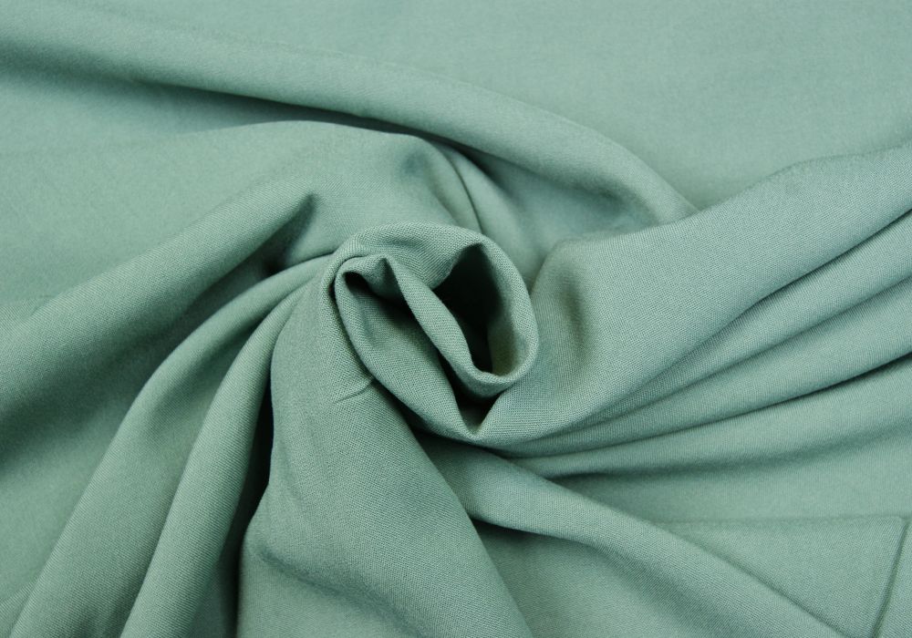 Viscose stof donker oud groen