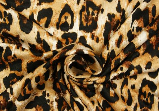 Fantasieprint tricot panter groot