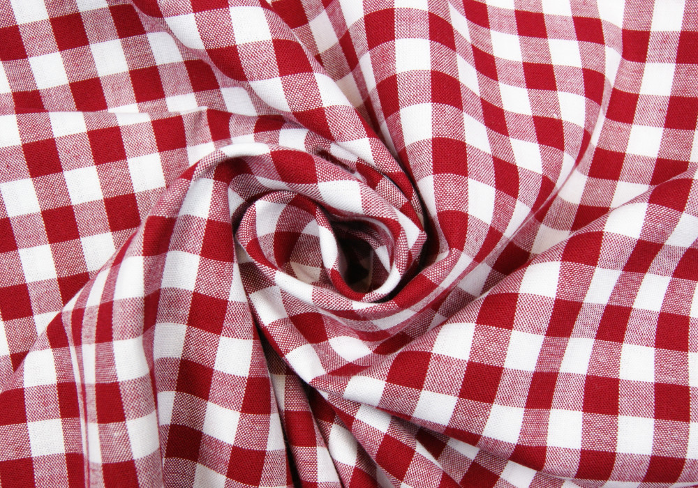 Boerenbont d-rood ruit 10mm