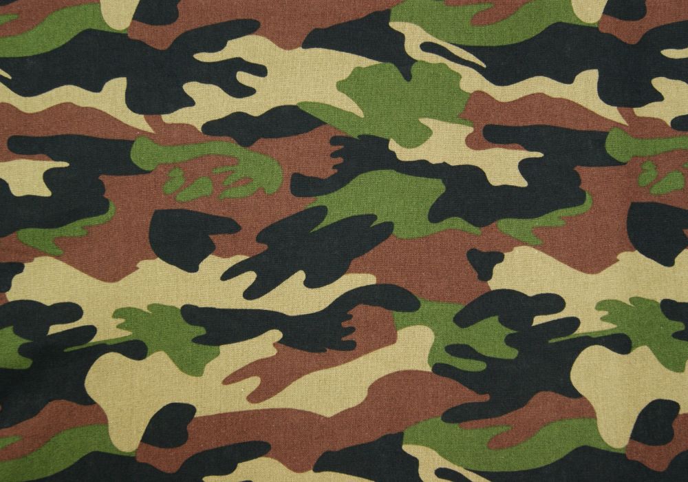 Katoen Stof Camouflage