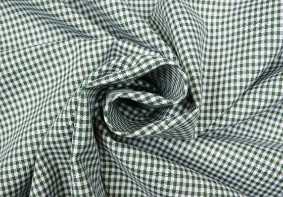 Ruitjes Stof Groen Wit Boerenbont flessengroen ruit 2mm