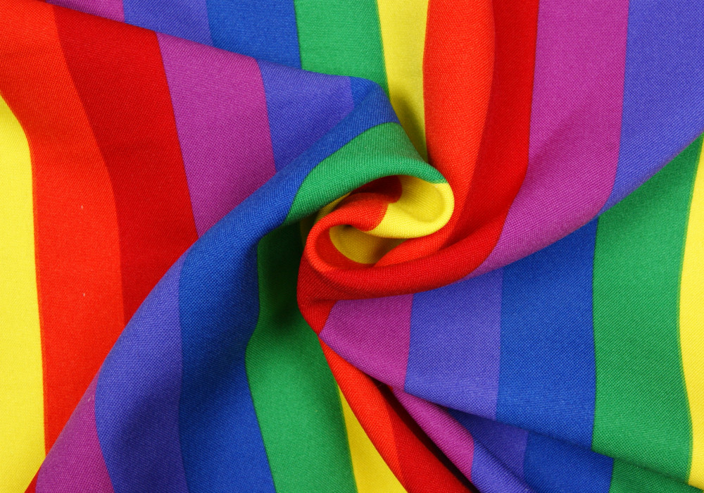 Texturé regenboog streep 3cm