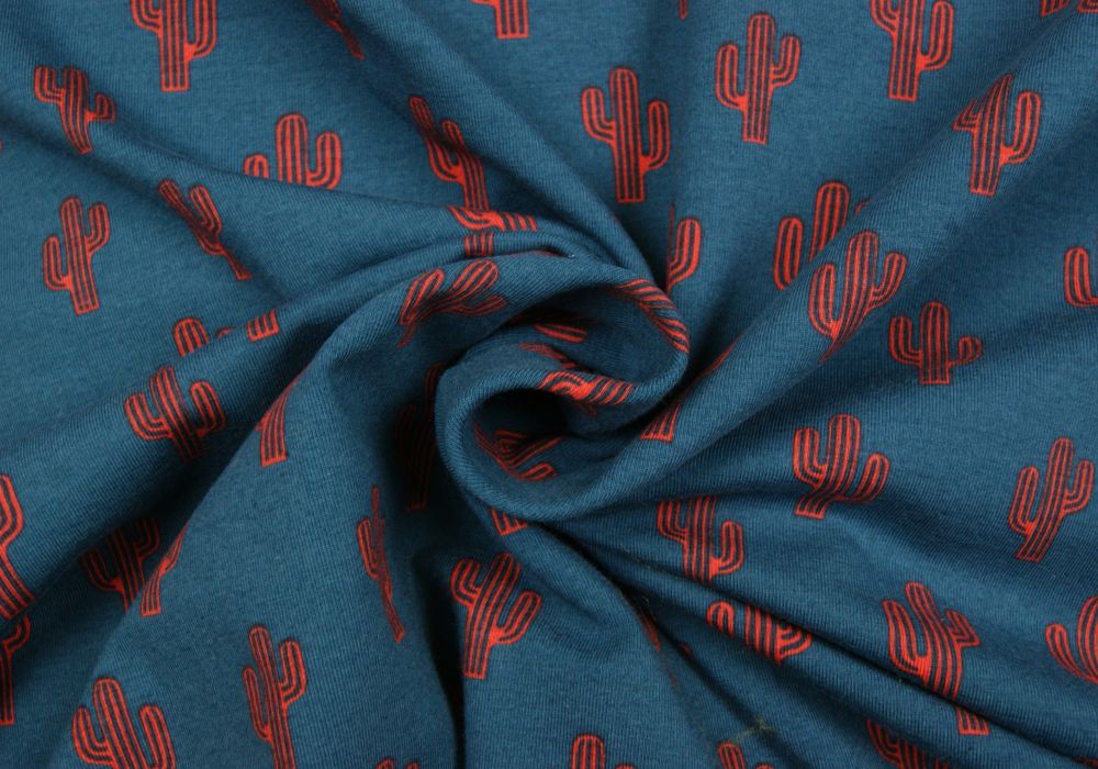 Fantasieprint Tricot "Megan Blue Fabrics" cactus