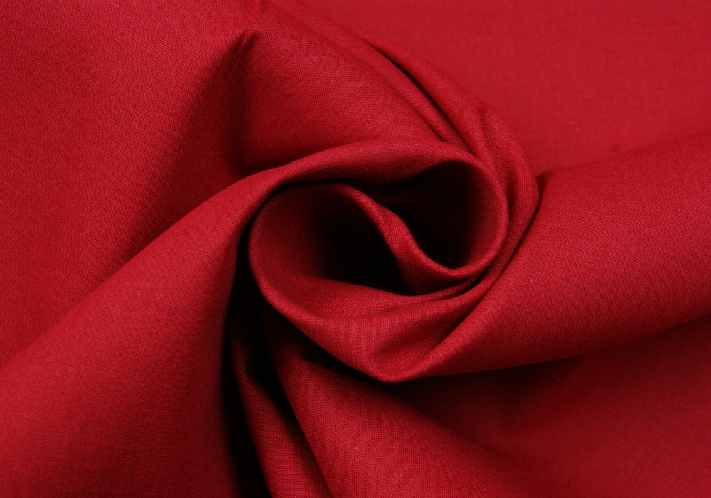 Lakenkatoen donker-rood 240cm breed