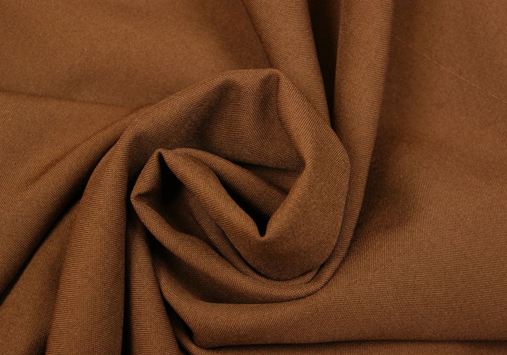 Texturé bruin 280cm breed brandvertragend + certificaat (30mtr)