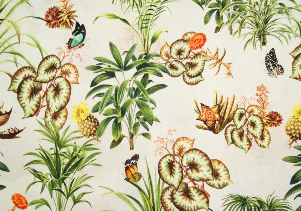 Digitale fotoprint tricot planten