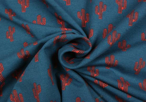 Fantasieprint Tricot "Megan Blue Fabrics" cactus