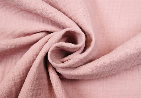 Mousseline / Hydrofiel stof oud roze