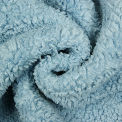 Teddy katoen blauw krul