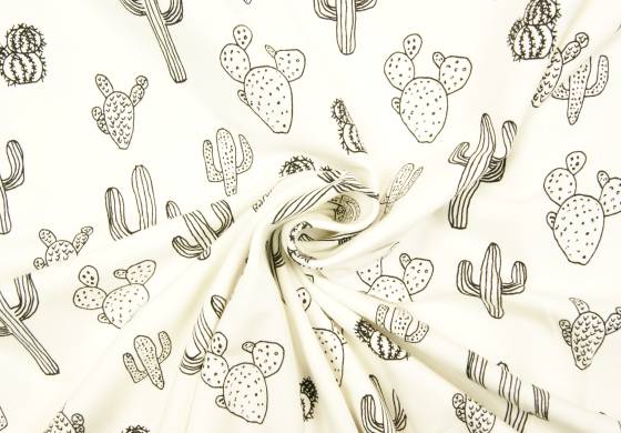 Fantasieprint tricot 'Megan Blue Fabrics' cactus