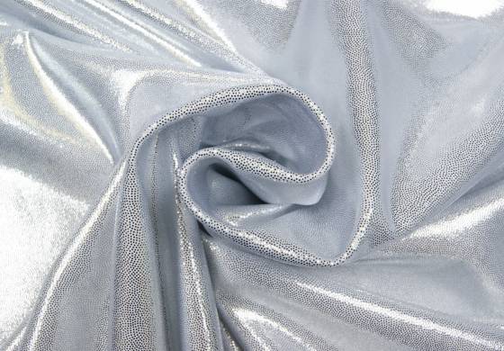 Glitter/Dans lycra 4way stretch zilver