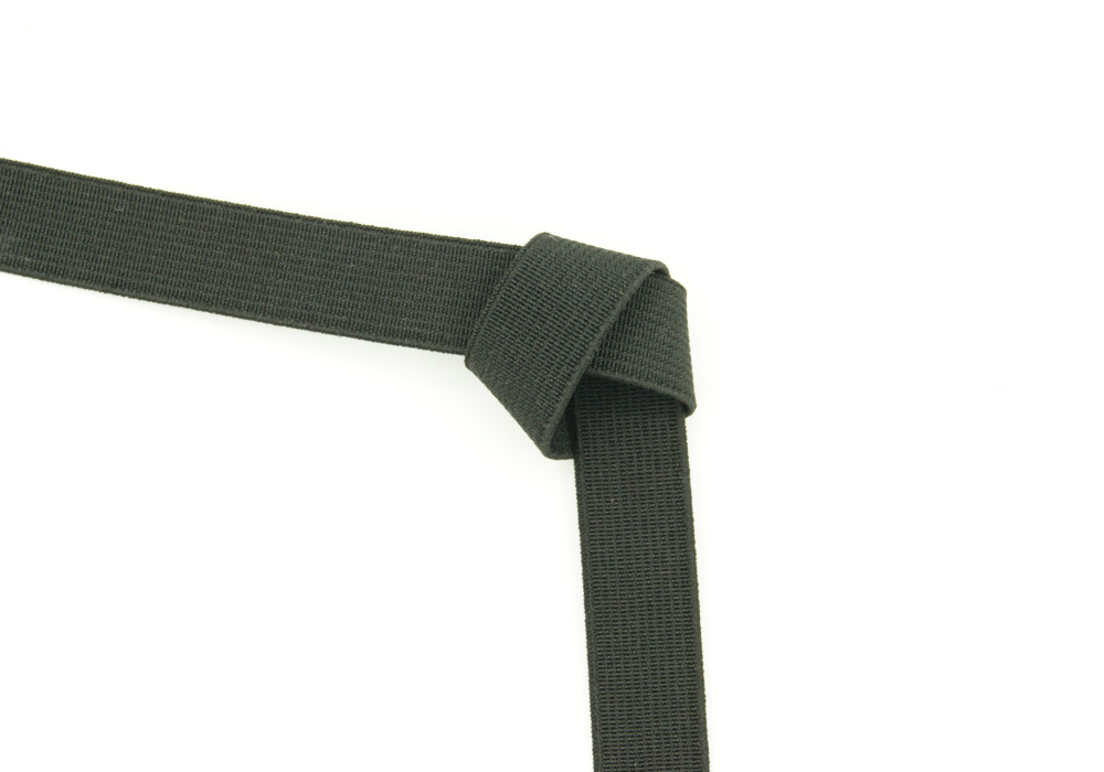 Taille elastiek zwart 15mm