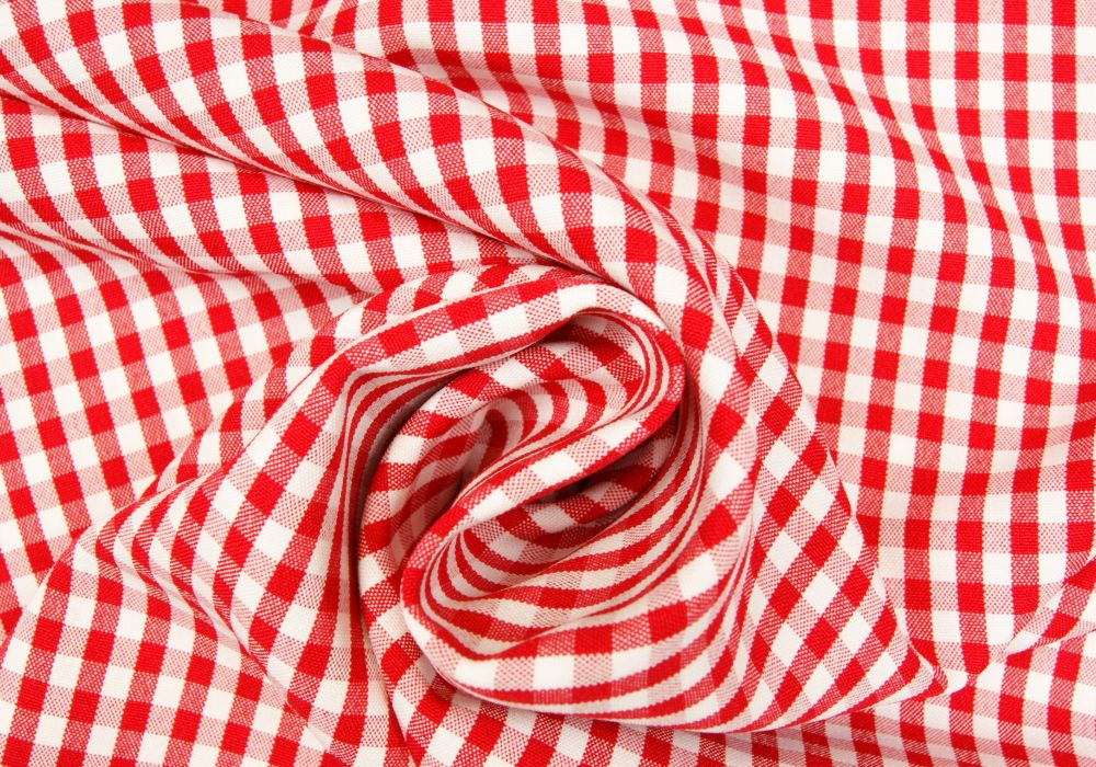 Texturé Terlenka Stof Brabant Bont Ruit 5mm