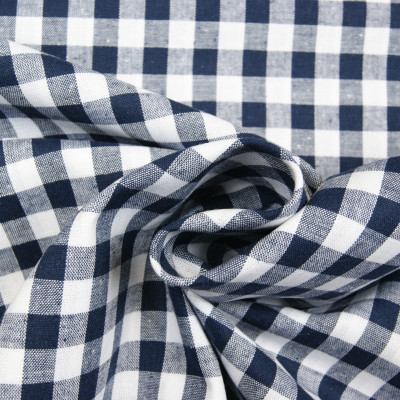 Boerenbont Ruitjes Marineblauw Wit 10mm