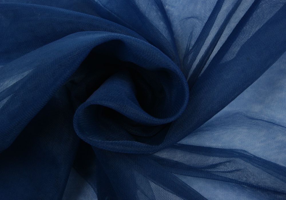 Bruidstule donkerblauw