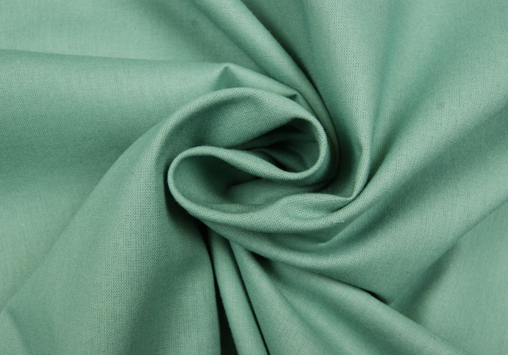 Katoen oud groen uni 100%