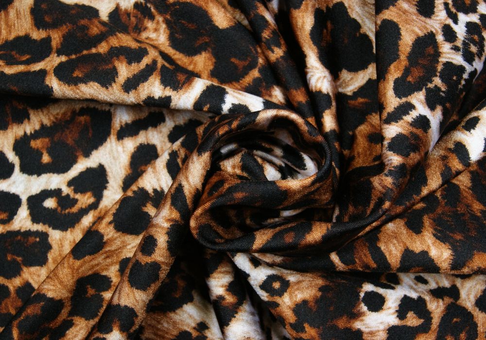 Lycra Stof Spandex Panter Print