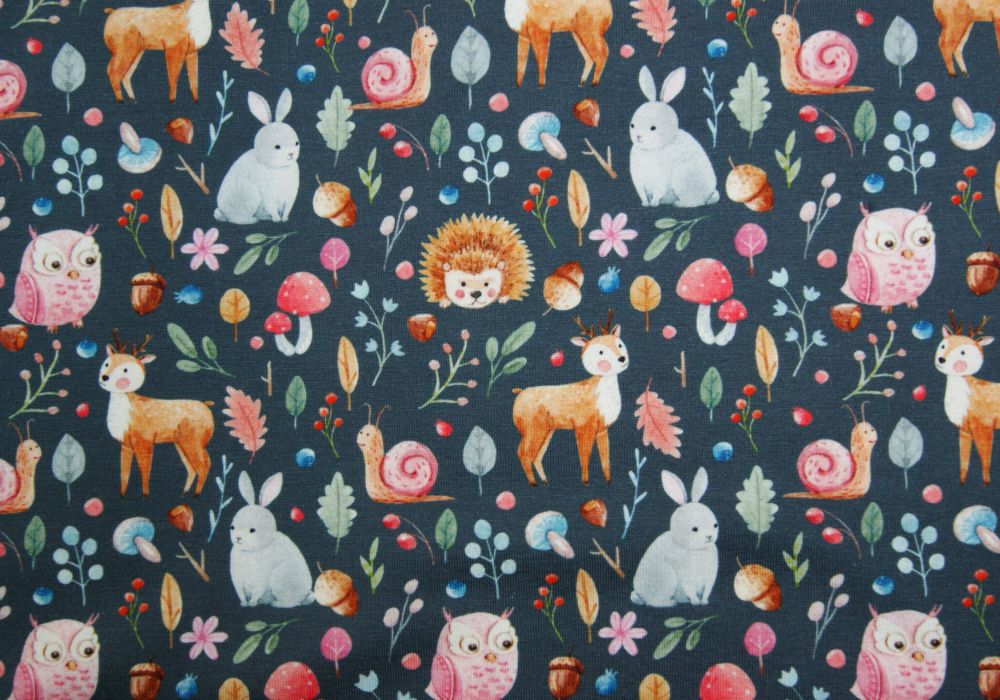 Fantasie tricot fotoprint beestjes