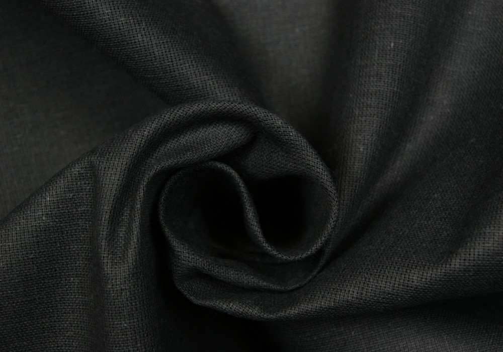 Kaasdoek zwart doorzichtig 160cm breed