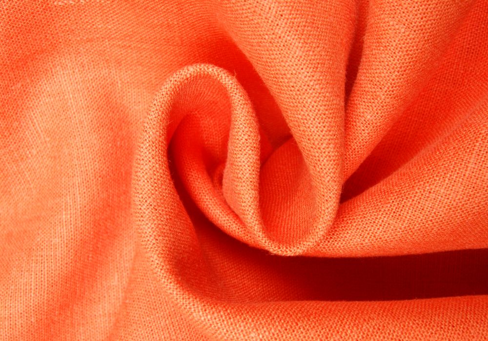Linnen gewassen oranje