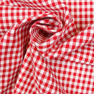 Boerenbont Ruitjes Rood Wit 5mm