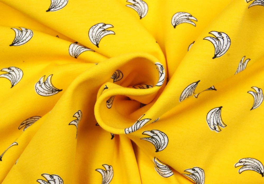 Fantasieprint tricot banaantjes