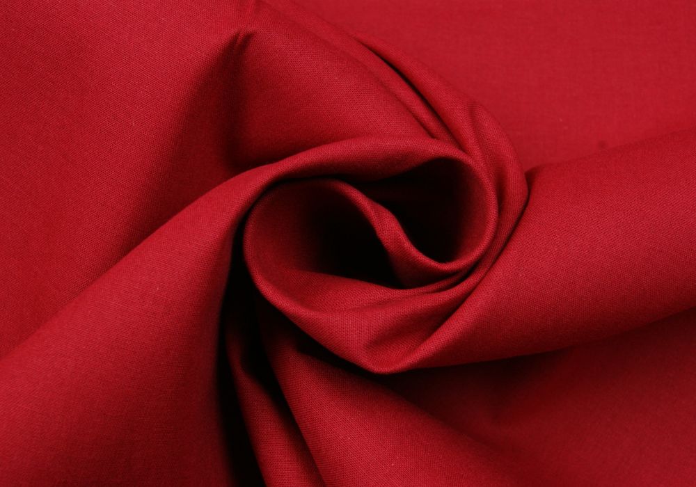 Lakenkatoen donker-rood 240cm breed