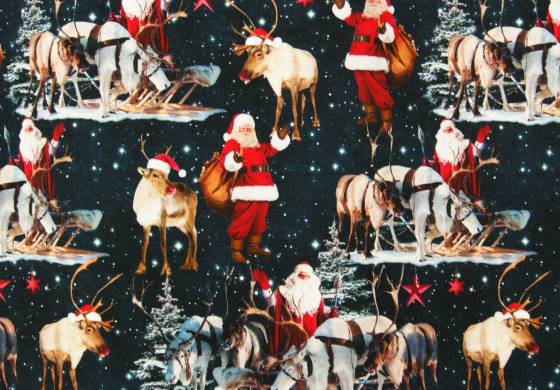 Digitale fotoprint tricot kerstmis