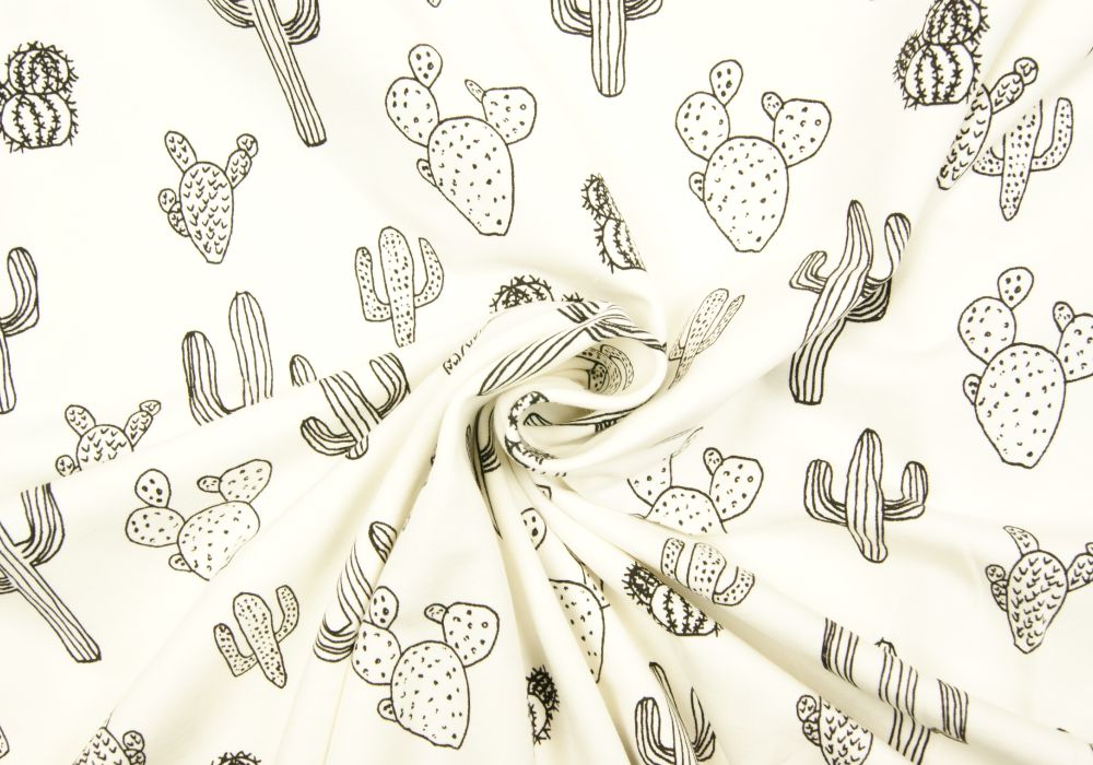 Fantasieprint tricot 'Megan Blue Fabrics' cactus
