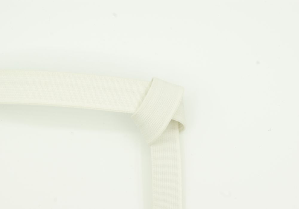 Taille elastiek wit 15mm