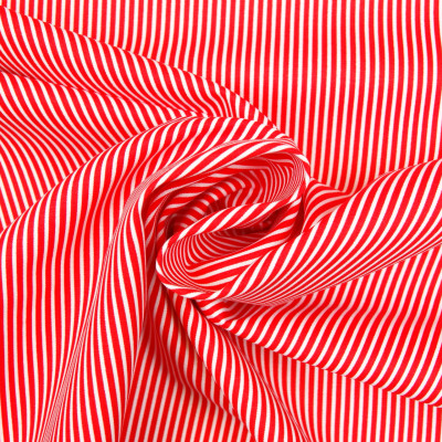 Boerenbont Streepjes Rood Wit 2mm