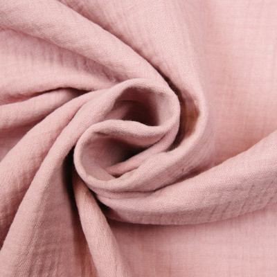 Mousseline / Hydrofiel stof oud roze