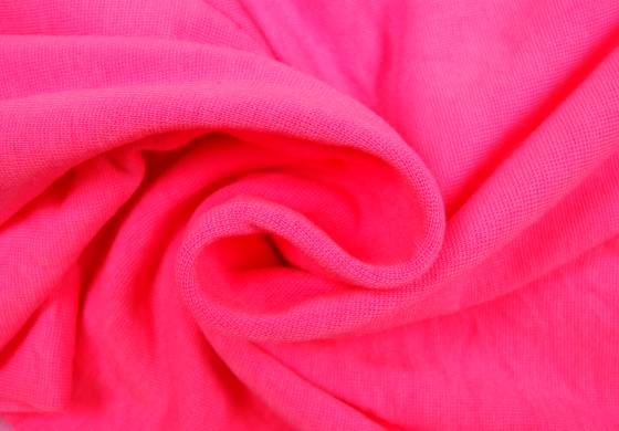 Boordstof tricot fluor fuchsia smal