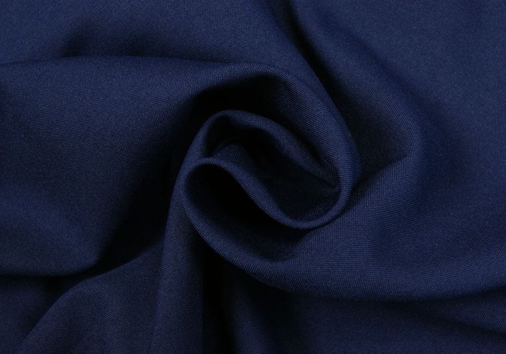 Texturé marineblauw 280cm breed brandvertragend + certificaat (30mtr)