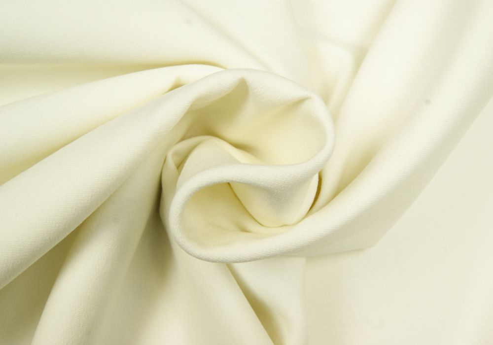 Joggingstof stretch / French terry écru