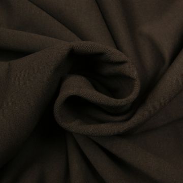 Joggingstof stretch bruin