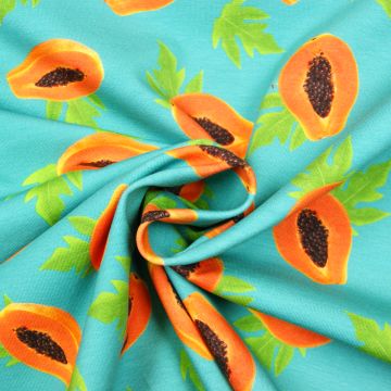 Digitale fotoprint tricot papaja
