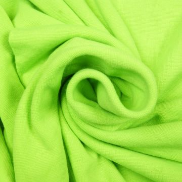 Boordstof tricot fluor groen smal